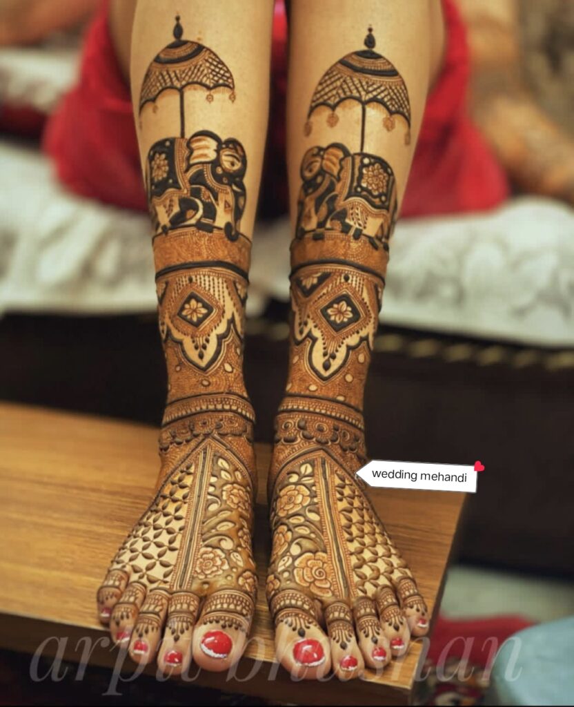 best legs mehndi designs