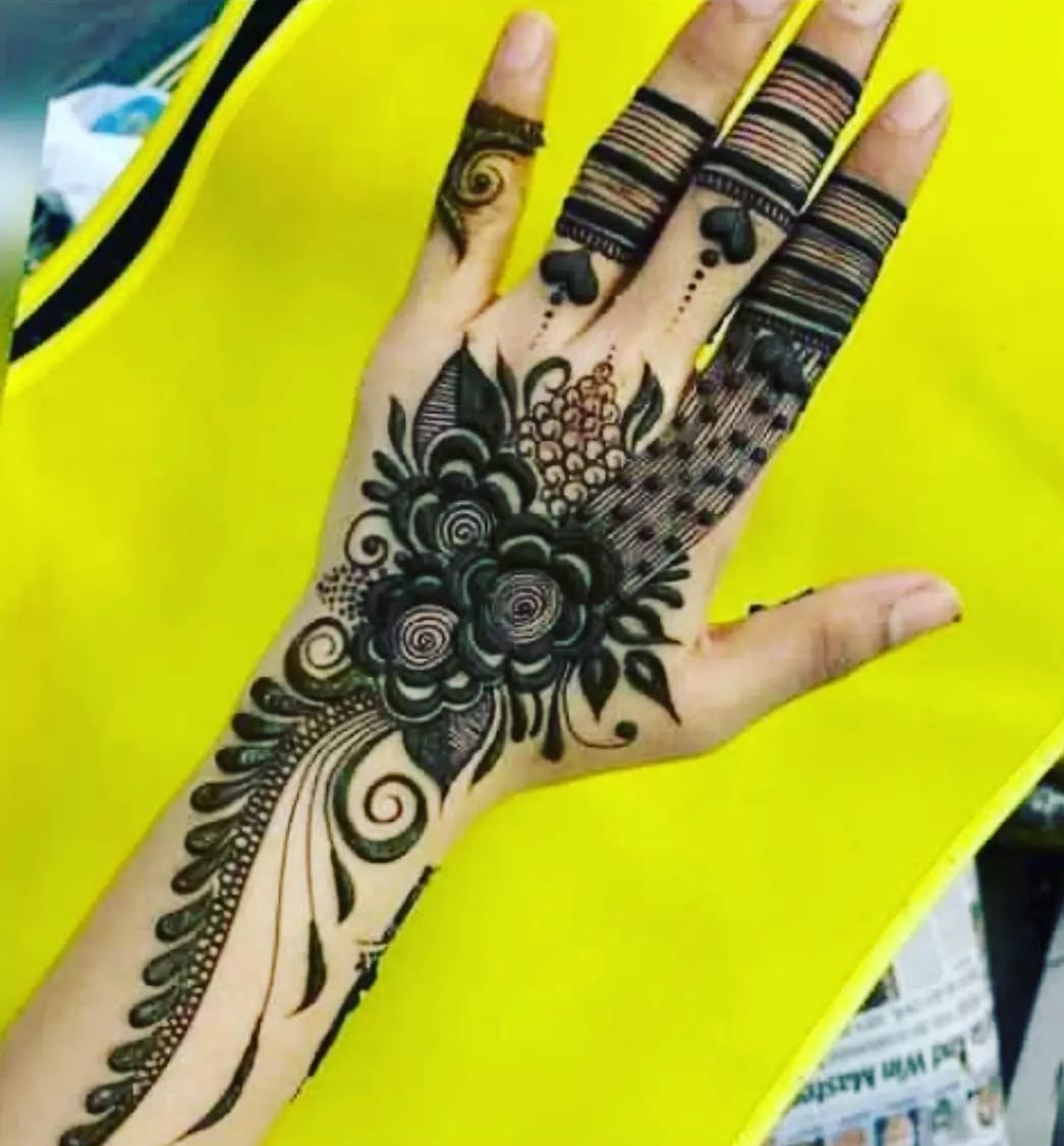 indo westurn mehndi designs